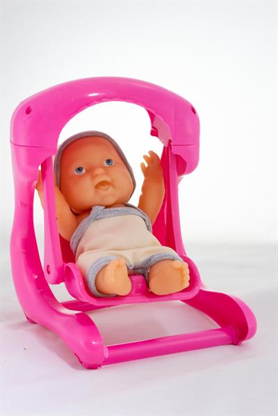 Salıncaklı Oyuncak Bebek Bej