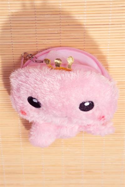 Sevimli Pembe Peluş Çanta Anahtarlık 