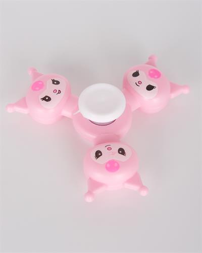 Stres Çarkı Pembe Kedi Çizimli