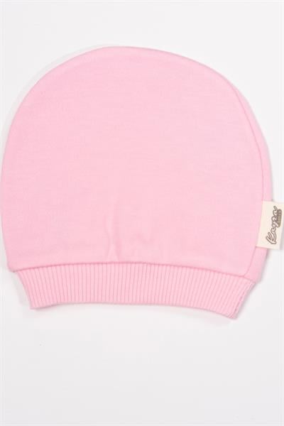 Tavşan Nakışlı Bebek Şapka Pembe
