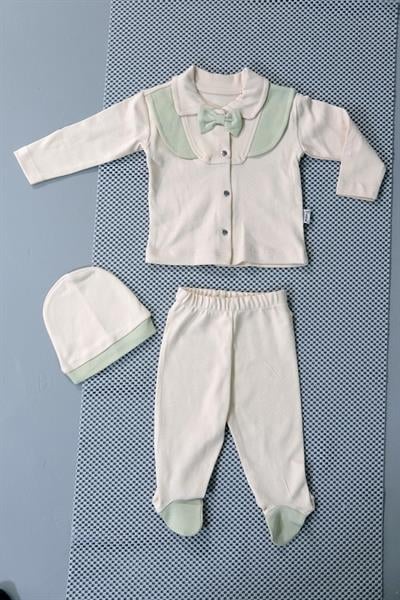 UNISEX ŞAPKALI BEBEK TULUM TAKIMI 