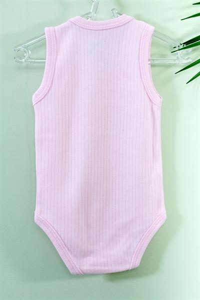Unisex Tavşanlı Askılı Body Açık Pembe