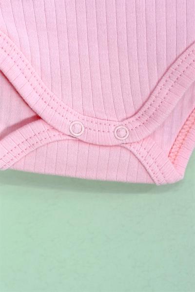 Unisex Tavşanlı Askılı Body Pembe