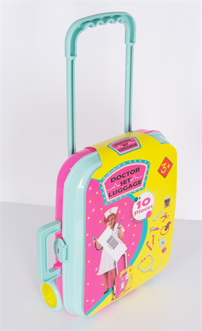 Valizli Oyuncak Doktor Seti Pembe