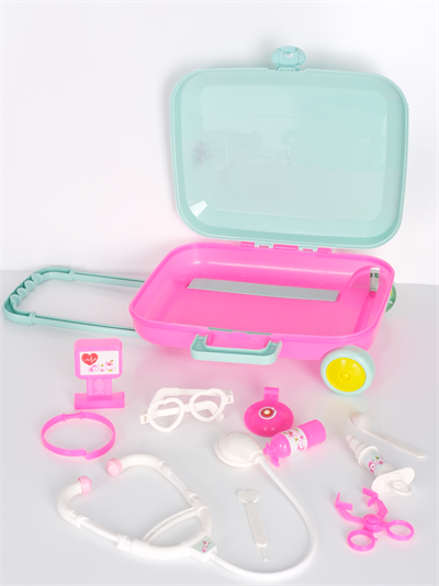 Valizli Oyuncak Doktor Seti Pembe