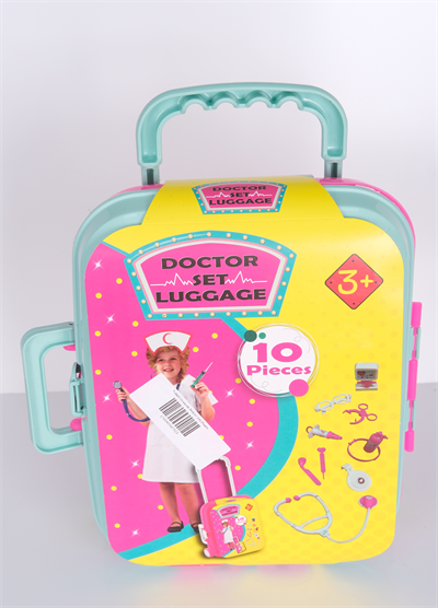 Valizli Oyuncak Doktor Seti Pembe