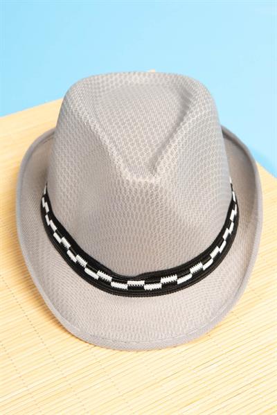 Yazlık Örgü Fedora Şapka 