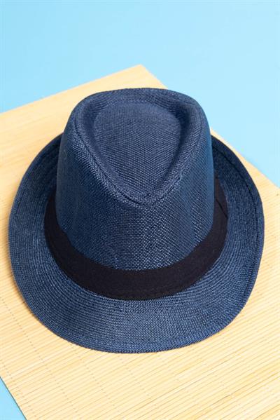 Yazlık Örgü Fedora Şapka Laciver