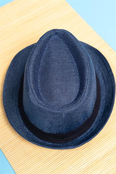Yazlık Örgü Fedora Şapka Laciver