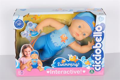Yüzüyor 30 cm | Suya Bırakılınca Yüzebilen Hareketli Bebek | 2+ yaş