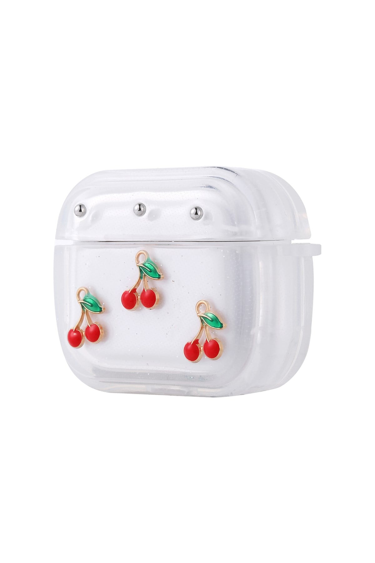 Apple AirPods 3. Nesil Airbag Tasarımlı Simli Şeffaf Kılıf