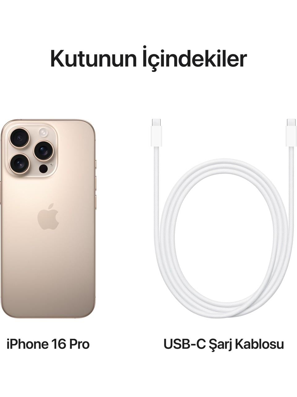 Apple iPhone 16 Pro 1 TB Çöl Titanyum Cep Telefonu (Apple TR Garantili) - Outlet
