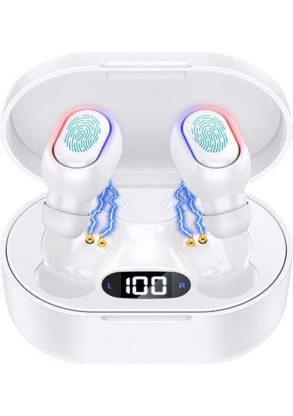 AUT114 Tws Bluetooth Kulaklık A8S - Ekran Göstergeli Kablosuz Ios ve Android Uyumlu