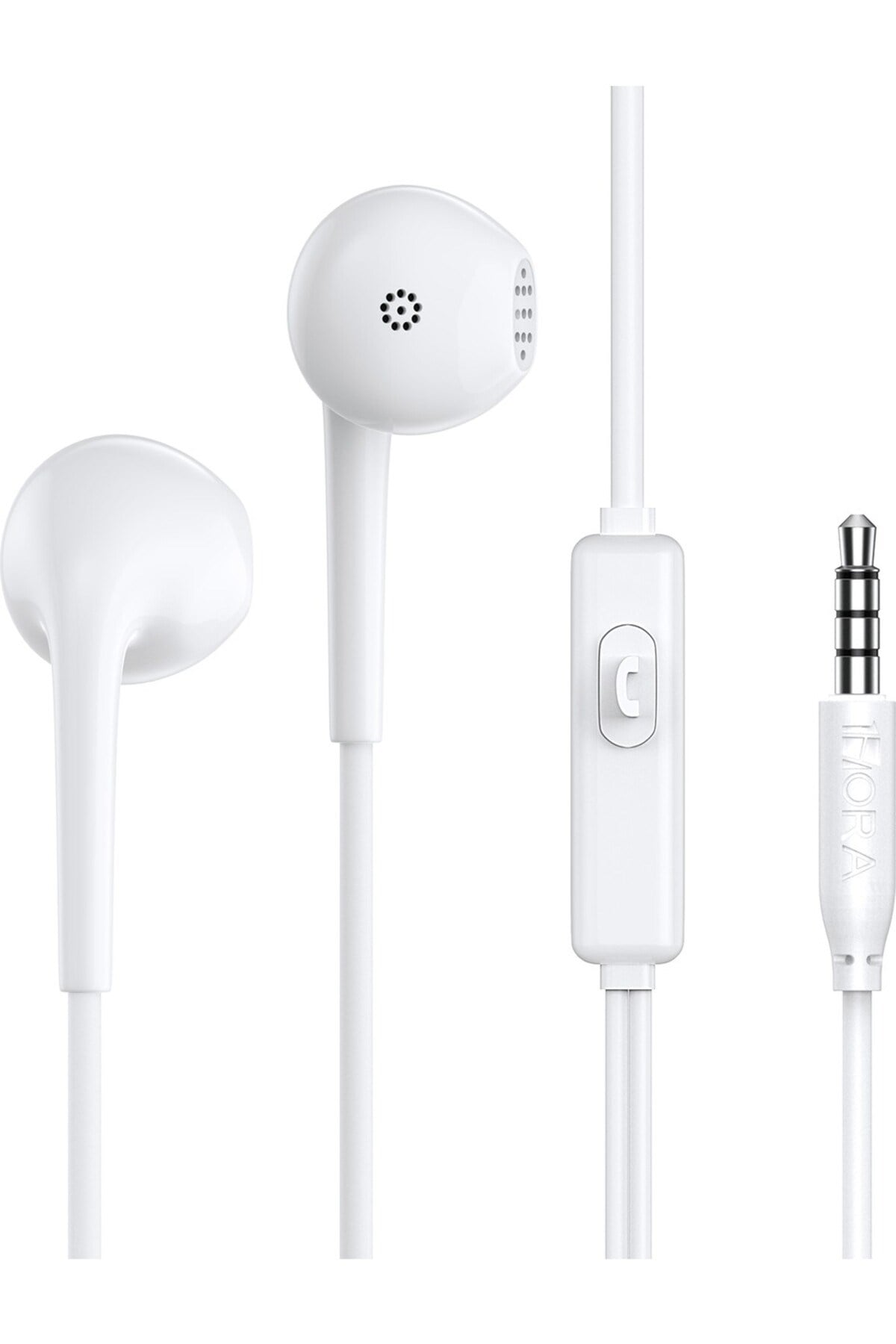 AUT117 3.5mm Kulak Içi Kablolu Kulaklık LTX-LH023 - Mikrofonlu - Android Uyumlu - Beyaz