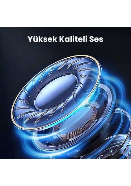 AUT122 3.5mm Kulak Içi Kablolu Kulaklık A369 Derin Bas ve Net Ses Kalitesi Mikrofonlu - Siyah