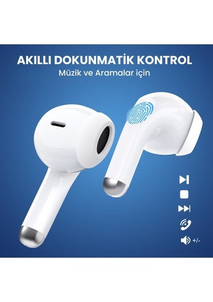 AUT203 Tws Bluetooth Kulaklık F25 Kablosuz Şarj Kutulu Ios ve Android Uyumlu Dokunmatik