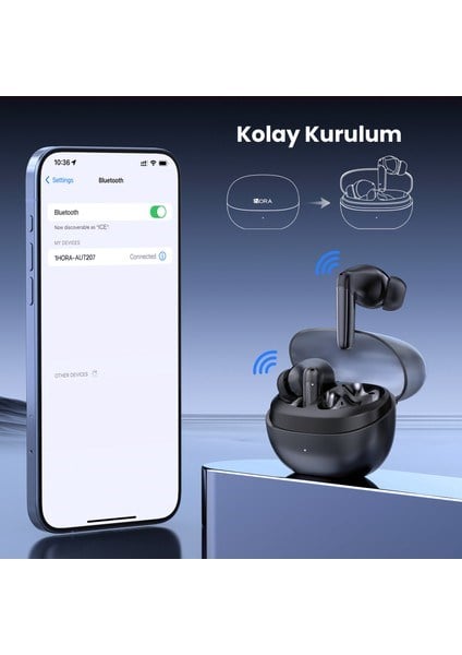 AUT207 Tws Bluetooth Kulaklık G161 Kablosuz - Şarj Kutulu - Ios ve Android Uyumlu - Black