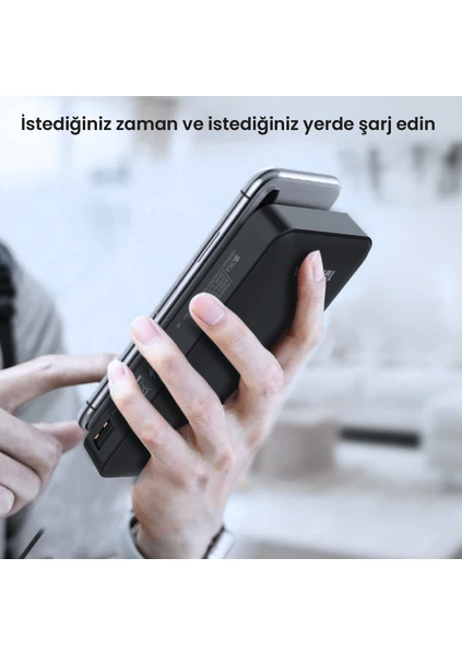GAR159 20000 Mah Taşınabilir Şarj Cihazı - Dahili 4 Kablo Hızlı Şarj Destekli Powerbank