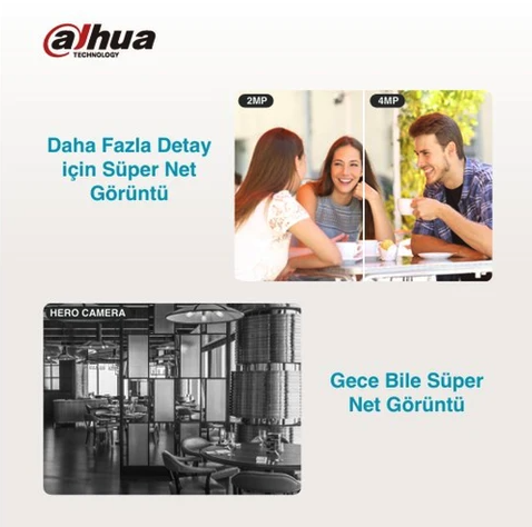 Dahua Hero H4I 4MP Hareketli İç Mekan Wi-Fi Güvenlik Kamerası