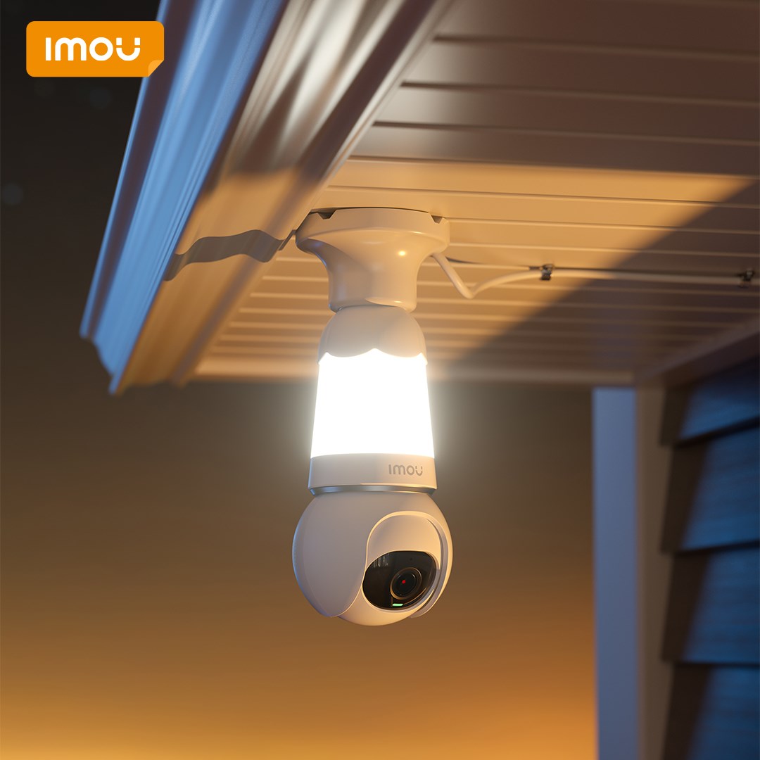 Imou Bulb Cam IPC-S6DP-5M0WEB 5MP E27 Duylu Hareketli Wi-Fi Ampul Güvenlik Kamerası