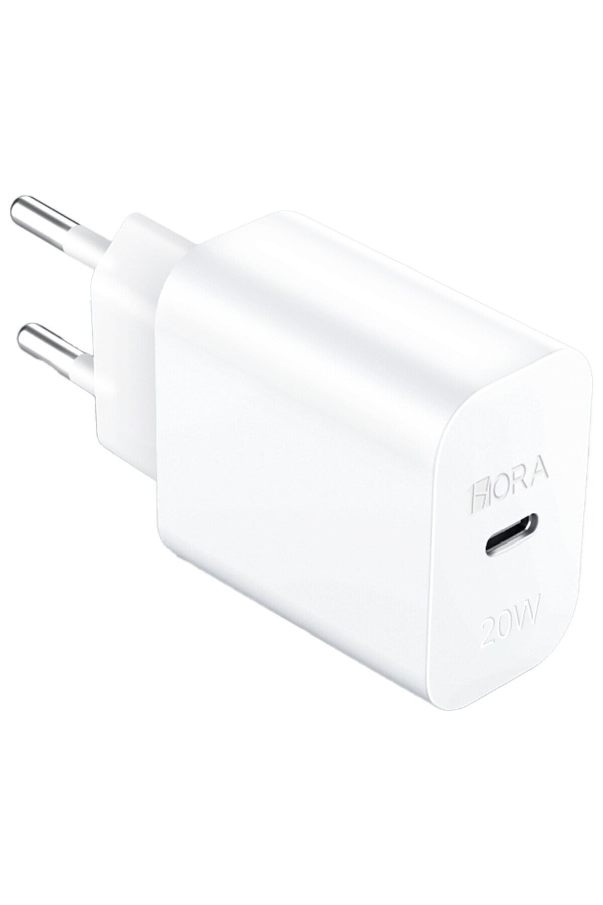 PD20W Hızlı Şarj Aleti - Type-C Adaptör - Hızlı Şarj - Telefon ve Tablet Uyumlu - Beyaz