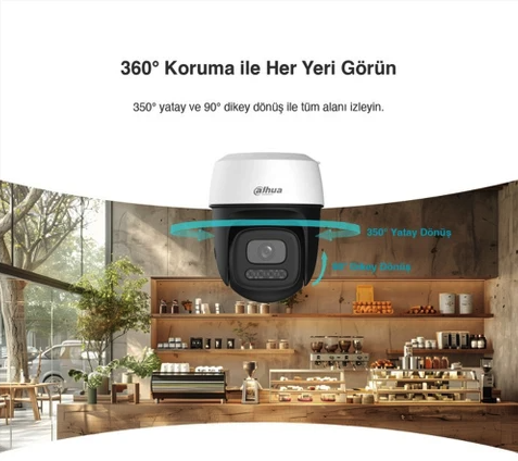 Dahua Picoo P3I 3MP IP66 Hareketli Dış Mekan Wi-Fi Güvenlik Kamerası