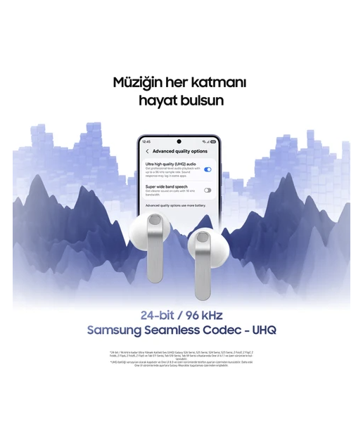 Samsung Galaxy Buds4 ANC Bluetooth Kulaklık Beyaz — Sıfır, Samsung Türkiye Garantili