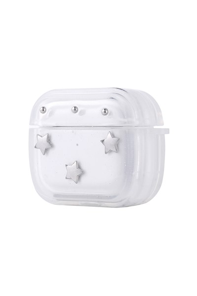 Apple AirPods 3. Nesil Airbag Tasarımlı Simli Şeffaf Kılıf