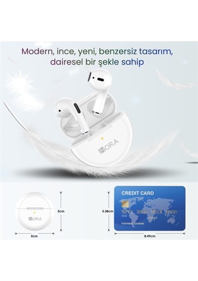 AUT119 Tws Bluetooth Kulaklık LTW-006 Kablosuz - Ios ve Android Uyumlu - Şarj Kutulu