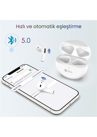 AUT119 Tws Bluetooth Kulaklık LTW-006 Kablosuz - Ios ve Android Uyumlu - Şarj Kutulu