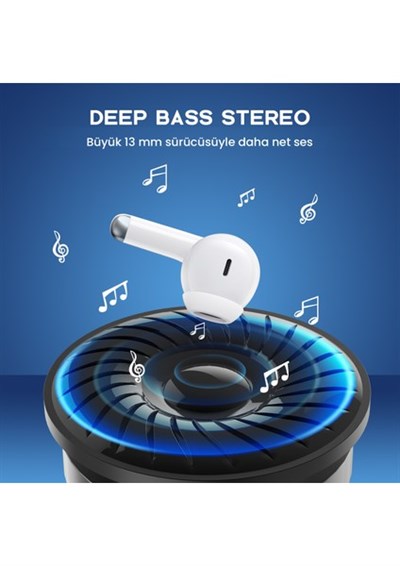 AUT203 Tws Bluetooth Kulaklık F25 Kablosuz Şarj Kutulu Ios ve Android Uyumlu Dokunmatik