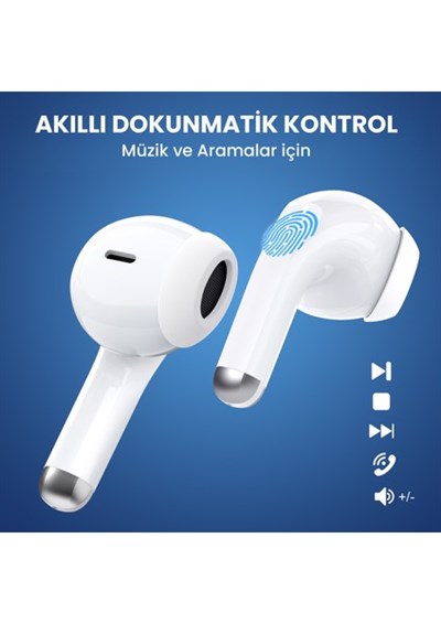 AUT203 Tws Bluetooth Kulaklık F25 Kablosuz Şarj Kutulu Ios ve Android Uyumlu Dokunmatik