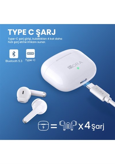 AUT203 Tws Bluetooth Kulaklık F25 Kablosuz Şarj Kutulu Ios ve Android Uyumlu Dokunmatik
