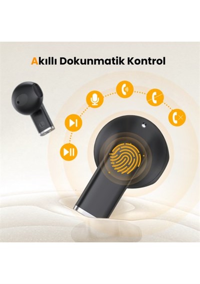 AUT209 Tws Şeffaf Bluetooth Kulaklık Kablosuz Şarj Kutulu Ios Android Uyumlu Dokunmatik