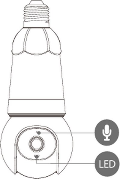 Imou 5 Mp Kablosuz Ampul Kamera (Bulb Cam) (IPC-S6DP-5M0WEB)