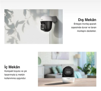 Picoo P3I Outdoor 3MP – 360° Dönebilen, Gece Görüşlü, Hareket Takipli Güvenlik Kamerası