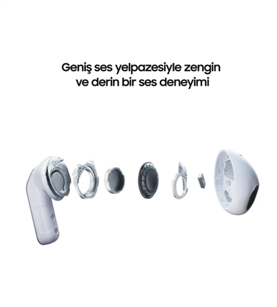 Samsung Galaxy Buds4 ANC Bluetooth Kulaklık Beyaz — Sıfır, Samsung Türkiye Garantili