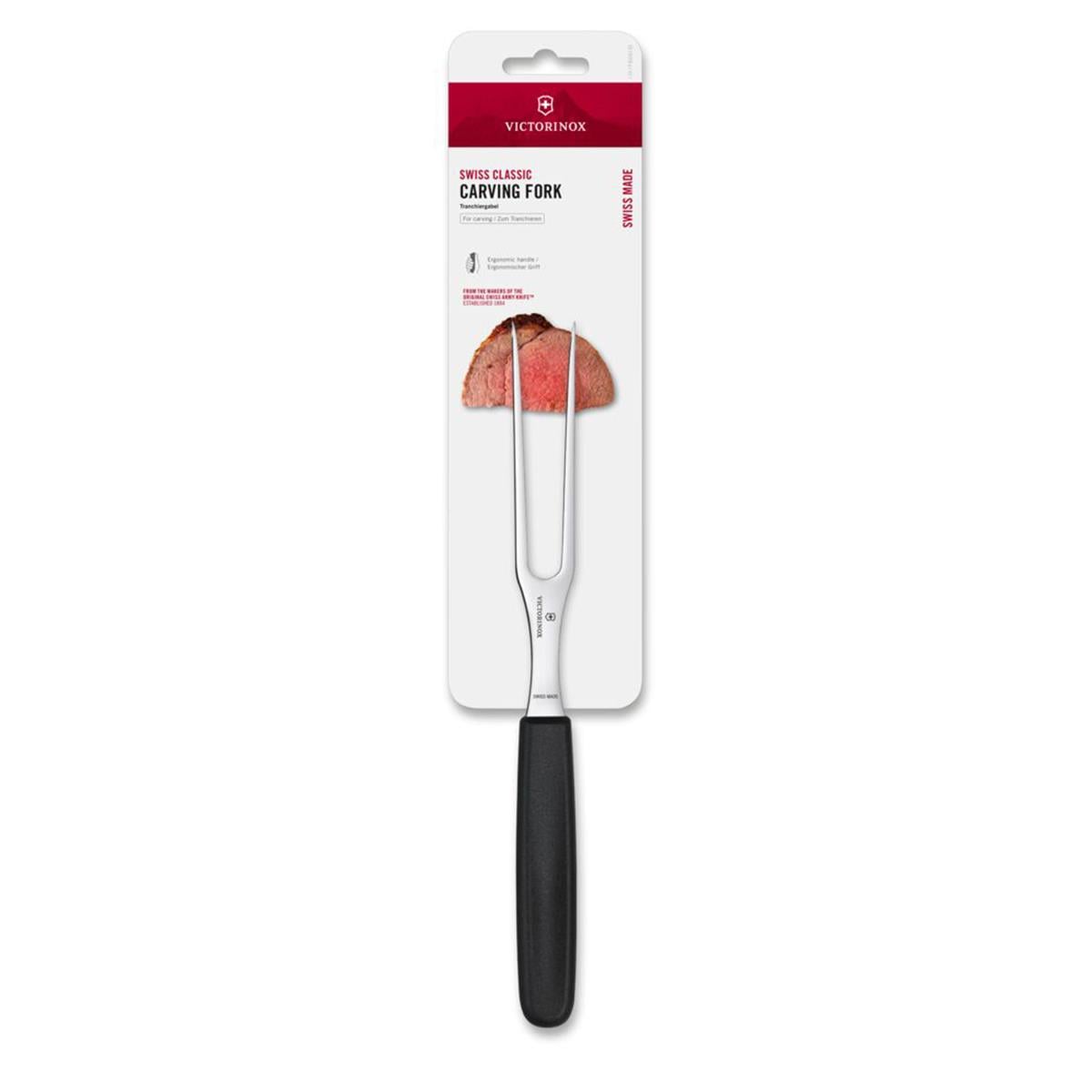 ​​Victorinox 5.2103.15B 15cm Siyah Dilimleme Çatalı, Blisterli Paket