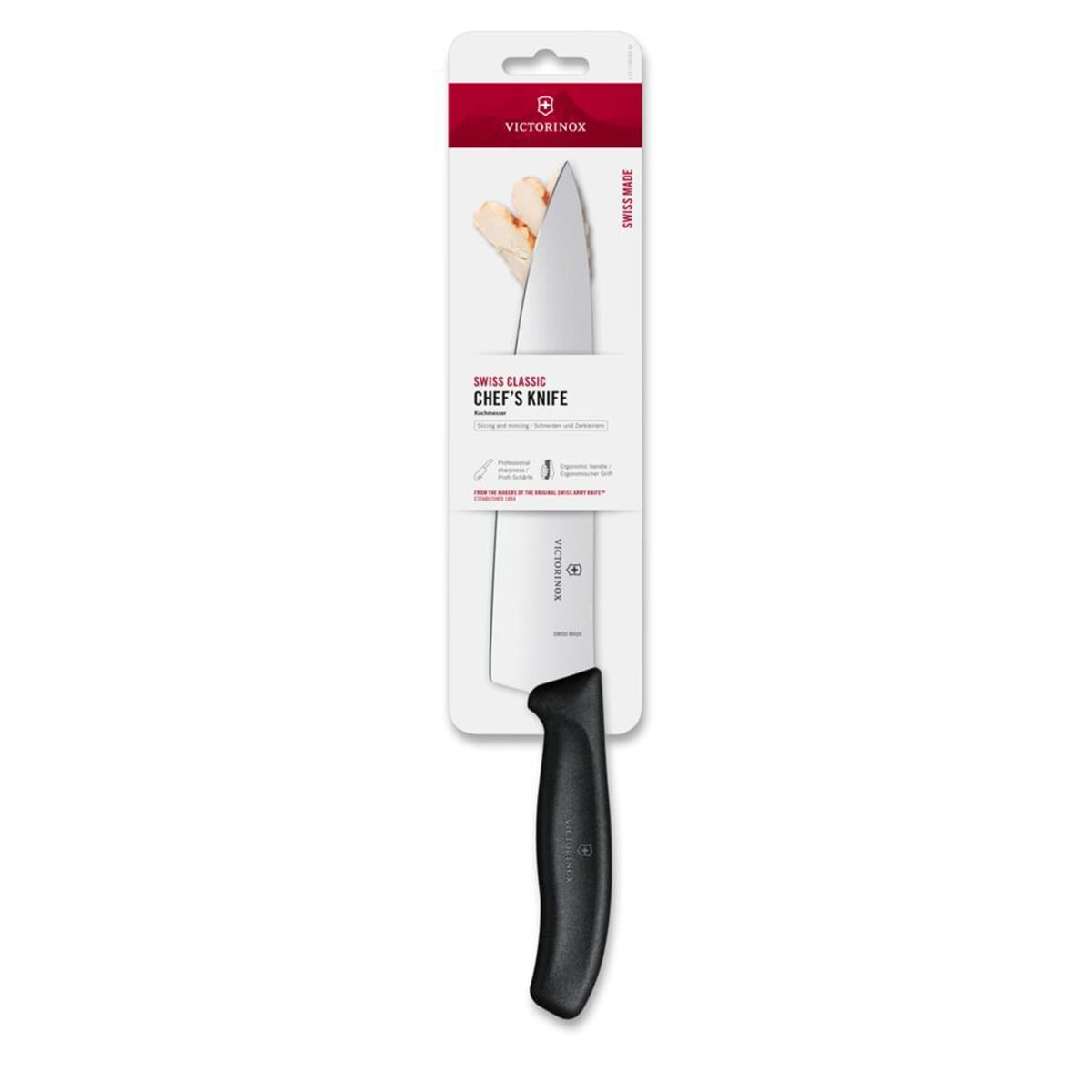 ​​​​​​​​​​​​​​​​​​​​​​​​​​​​​​​​​​Victorinox 6.8003.22B 22cm Siyah Doğrama Bıçağı, Blisterli Paket