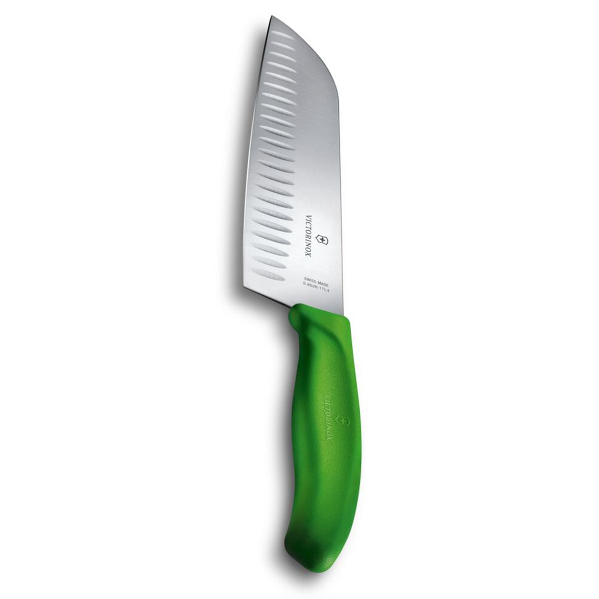 ​Victorinox 6.8526.17L4B 17cm Yeşil Santoku Bıçağı, Blisterli Paket