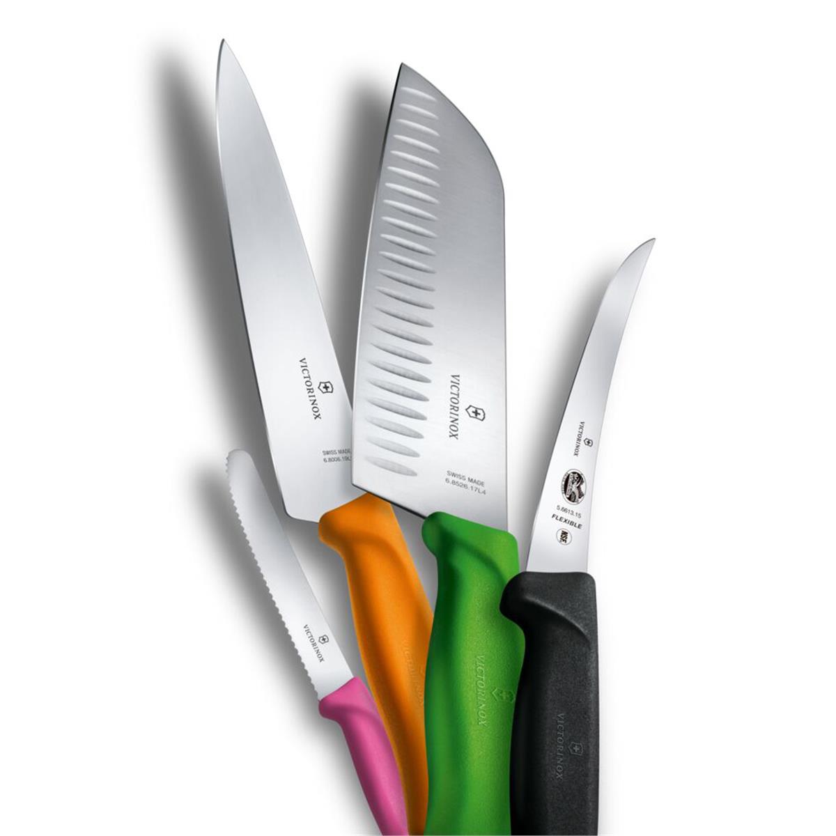 ​Victorinox 6.8526.17L4B 17cm Yeşil Santoku Bıçağı, Blisterli Paket