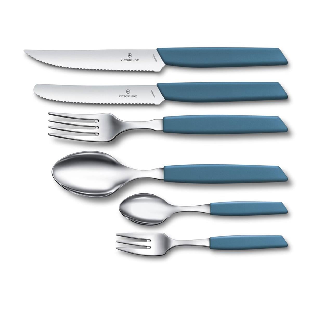 ​​Victorinox 6.9036.062 15cm Mavi Tatlı Çatalı