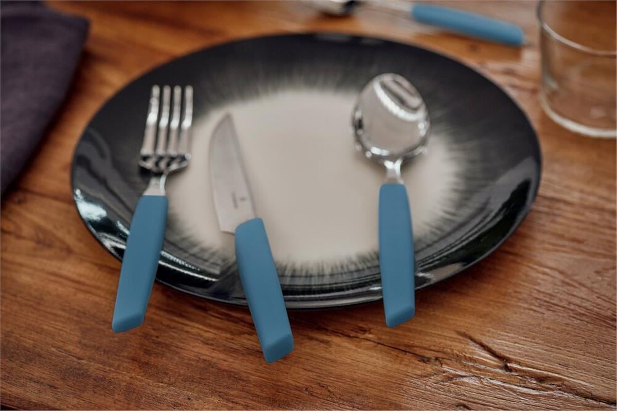 ​Victorinox 6.9096.12W2.24 Swiss Modern Mavi Masa Seti, 24 Parça