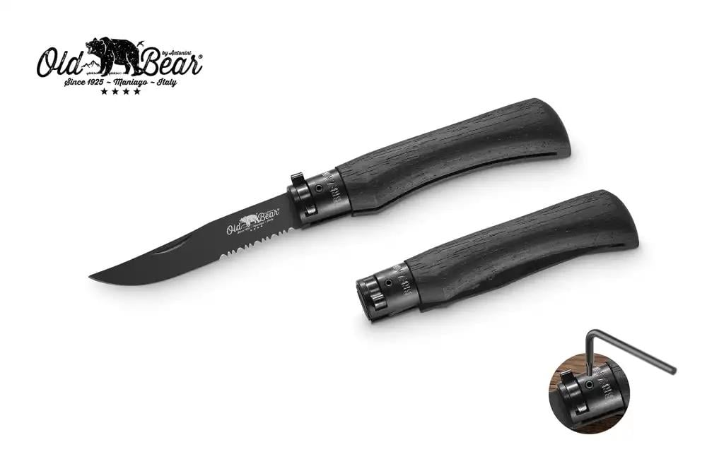 Antonini Old Bear 10cm Siyah Saplı Combo Çakı