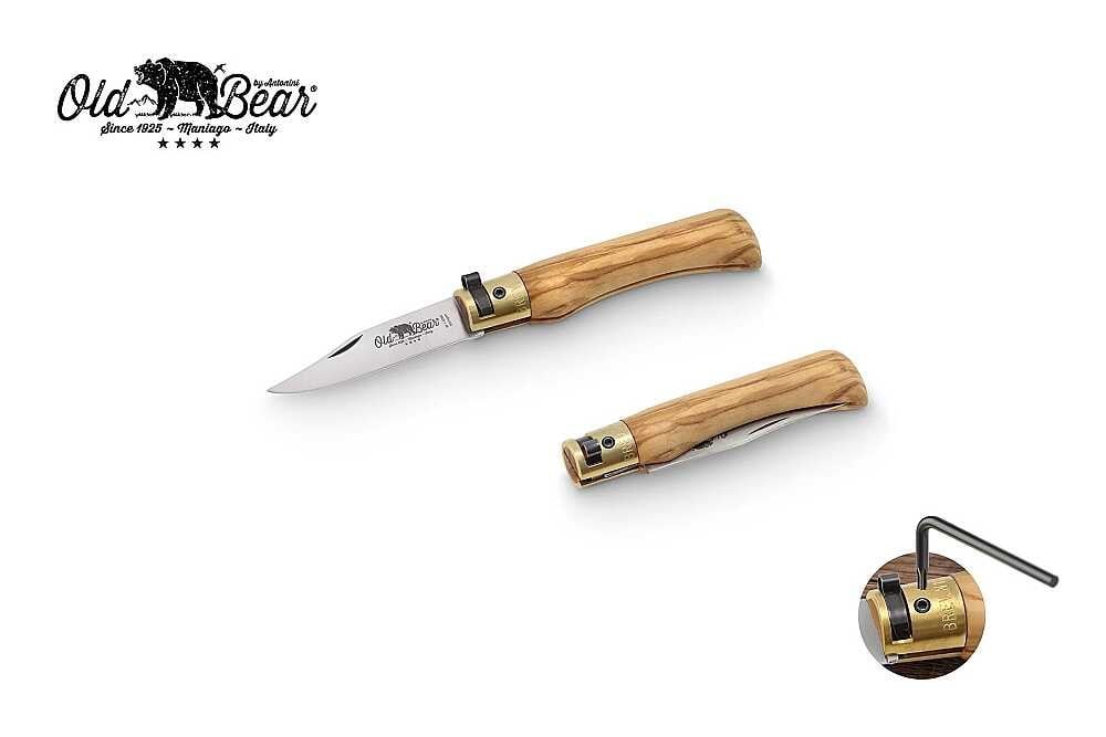 Antonini Old Bear 6cm Zeytin Ağacı Saplı XS Çakı