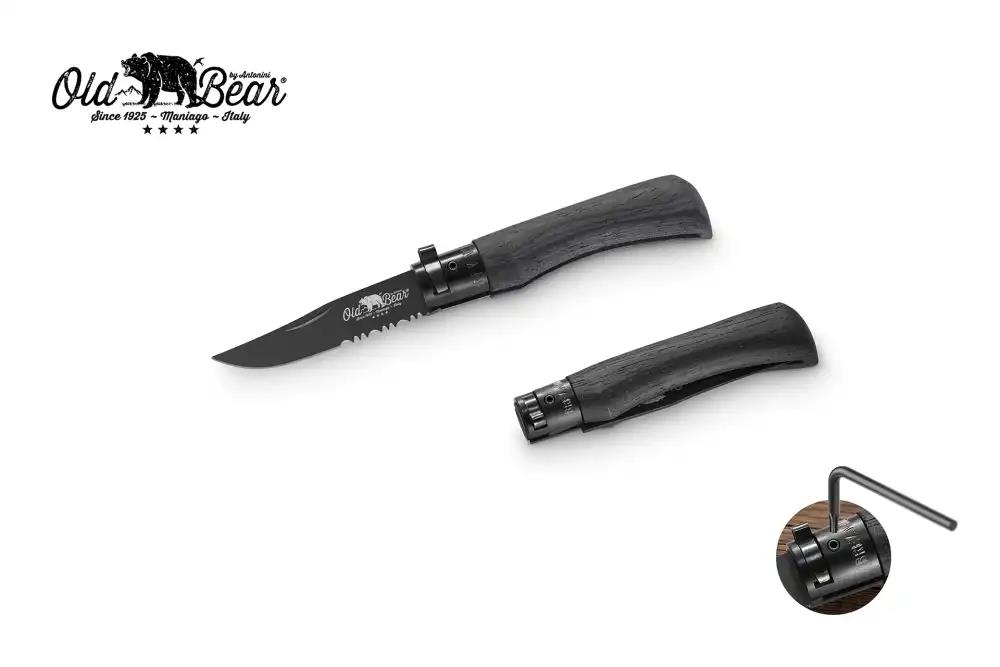 Antonini Old Bear 7cm Siyah Saplı Combo Çakı