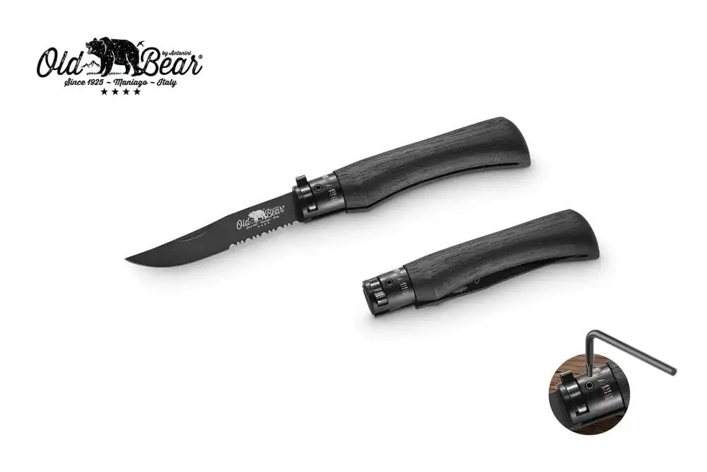 Antonini Old Bear 8cm Siyah Saplı Combo Çakı
