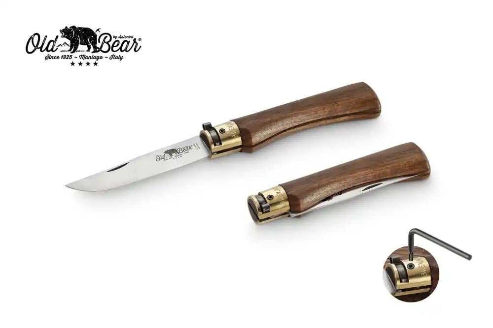 Antonini Old Bear 9cm Ceviz Ağacı Saplı Çakı