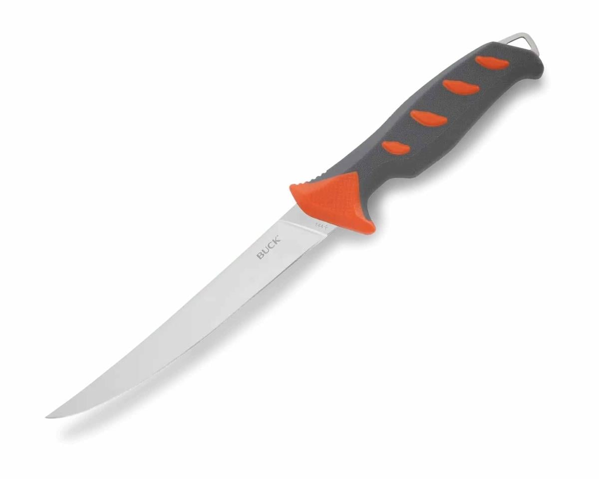 Buck 144 Hookset Fileto Bıçağı, Turuncu-Gri, Blister