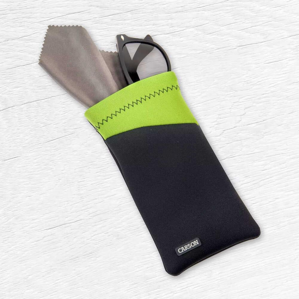 Carson EC-10 Microfiber Lens Temizleme Bezi Kılıflı, Karışık Renk